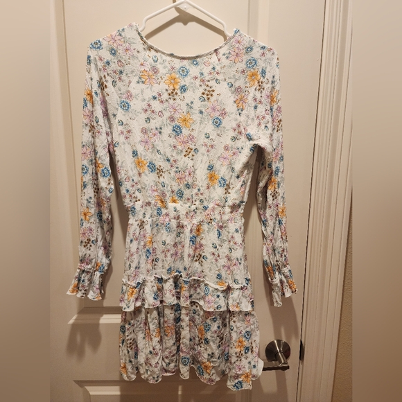 ALTAR'D STATE Floral Ruffle Boho Mini Dress - Picture 2 of 4